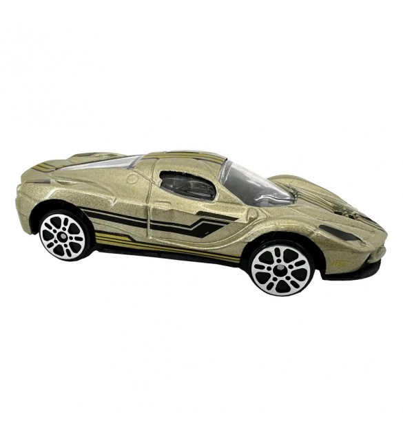 Carrinho Die Cast Garagem S.A. - Prata E Dourado Carrinho Die Cast Garagem S.A. - Prata E Dourado
